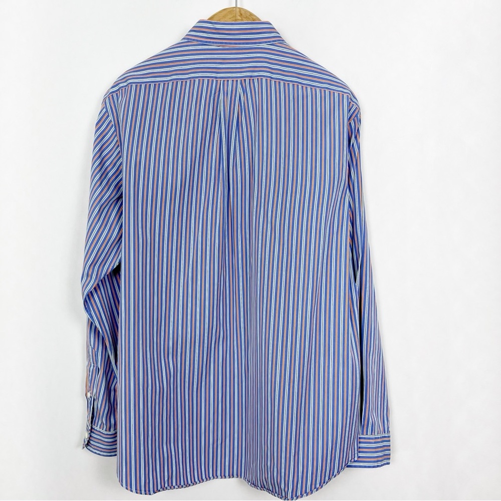 EUC Polo Ralph Lauren Men’s Blue Striped Casual Button Down Shirt‎ Size XXL - Picture 5 of 10